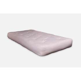 Homeroots 808223412736 6 Inch Black Single Foam Twin Futon Mattress Natural