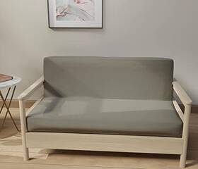 Homespun 810083908304 Futon Covers Size 100% Cotton Slipcovers Full Silver Homespun 810083908304 Futon Covers Size 100% Cotton Slipcovers Full Silver