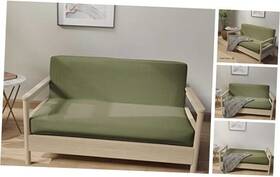 Homespun 810119235909 Futon Covers Size 100% Cotton Slipcovers Full Olive Green