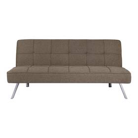 70072hd Homestock Futon 65.7 Inch W Modern Convertible Twin Linen Fabric Metal/wood Coffee 70072hd Homestock Futon 65.7 Inch W Modern Convertible Twin Linen Fabric Metal/wood Coffee
