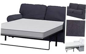 Hometown Market 656750396735 The Ektorp Two Seater Sofa Bed Cover Replacement Is Polyester Flax Dark Gray Hometown Market 656750396735 The Ektorp Two Seater Sofa Bed Cover Replacement Is Polyester Flax Dark Gray