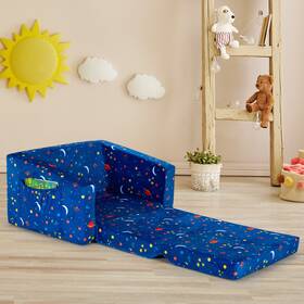 H050a8513 Honeyjoy 2-in-1 Convertible Kids Sofa To Lounger Flip-out Chair With Storage Pocket Home H050a8513 Honeyjoy 2-in-1 Convertible Kids Sofa To Lounger Flip-out Chair With Storage Pocket Home