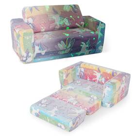 Hcst01705 Honeyjoy 2-in-1 Flip Out Kid S Sofa Chair Convertible Toddler Couch To Lounger Colorful Hcst01705 Honeyjoy 2-in-1 Flip Out Kid S Sofa Chair Convertible Toddler Couch To Lounger Colorful