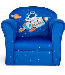 Us-2hy10199 Honeyjoy Kids Sofa Toddler Upholstered Armrest Chair With Solid Wooden Frame Blue Us-2hy10199 Honeyjoy Kids Sofa Toddler Upholstered Armrest Chair With Solid Wooden Frame Blue