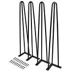 Hpl1228bk Heavy Duty Hairpin Coffee Table Legs Black Thick Set Four Hpl1228bk Heavy Duty Hairpin Coffee Table Legs Black Thick Set Four