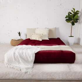 Humble And Haute 888858197734 Full Size Burgundy 10-inch Dual Gel Futon Red Humble And Haute 888858197734 Full Size Burgundy 10-inch Dual Gel Futon Red