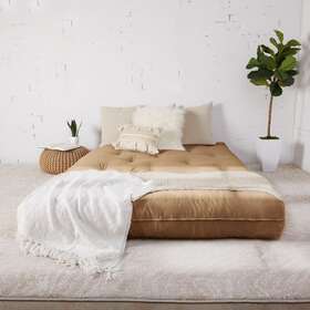 Humble And Haute 888858197765 Full Size Khaki 10-inch Dual Gel Futon Humble And Haute 888858197765 Full Size Khaki 10-inch Dual Gel Futon