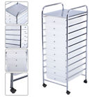 Hw52045clear Costway Drawer Rolling Storage Cart Scrapbook Paper School Office Organizer Hw52045clear Costway Drawer Rolling Storage Cart Scrapbook Paper School Office Organizer
