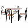 Hw53838 Costway Pcs Dining Set Table And Chairs 6952938366663