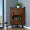Hz1060 Southern Enterprises Lohell Corner Bar Cabinet Dark Tobacco 037732654140 Hz1060 Southern Enterprises Lohell Corner Bar Cabinet Dark Tobacco 037732654140