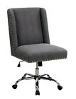 Idf-fc642gy Inside Out Homes Bronzite Wingback Office Chair Gray 889435758539 Idf-fc642gy Inside Out Homes Bronzite Wingback Office Chair Gray 889435758539