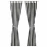 Ik.003.191.78 Unbranded Ikea Lenda Curtains With Pair Grey