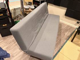 Ikea 23919 Balkarp Gray Convertible Futon Sofa Bed Modern Polyester Polyurethane Foam