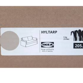 305.473.86 Ikea Hyltarp Cover For Loveseat Gransel Natural Open-box New