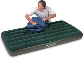 Intex 885411921270 Prestige Downy Airbed Kit With Hand Held Battery Pump Twin Tw Inch Green