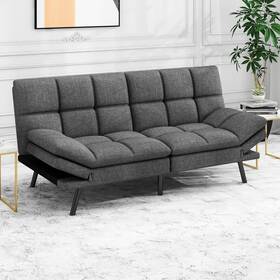 Jeremy 717242891692 Memory Foam Futon Couch Bed Convertible Sofa With Adjustable Splitback For Jeremy 717242891692 Memory Foam Futon Couch Bed Convertible Sofa With Adjustable Splitback For
