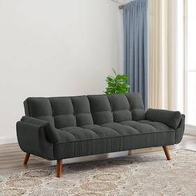 Jeremy Cass Inc 756594731706 75.39 Inch Futon Sofa Bed Convertible Upholstered Couch Jeremy Cass Inc 756594731706 75.39 Inch Futon Sofa Bed Convertible Upholstered Couch