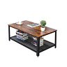 Jj-dj-w40731420 Helloyoung New Industrial Coffee Table With Storage Shelf 699989260040 Jj-dj-w40731420 Helloyoung New Industrial Coffee Table With Storage Shelf 699989260040