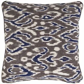 A1000489p Kenley Pillow Blue Brown A1000489p Kenley Pillow Blue Brown