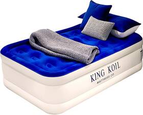 Kk16c1bu29505 King Koil Luxury Twin Air Mattress With Built-in High Speed Pump Blue Kk16c1bu29505 King Koil Luxury Twin Air Mattress With Built-in High Speed Pump Blue