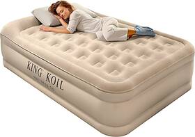 Kk16c5bg29338 King Koil Luxury Air Mattress 16in Full Size Beige With Built-in Kk16c5bg29338 King Koil Luxury Air Mattress 16in Full Size Beige With Built-in