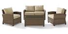 Ko70024wb-sa Crosley Furniture 4-pc Outdoor 710244203296