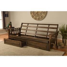 Kodiak 022228625742 Tucson Frame-rustic Walnut-storage Drawers