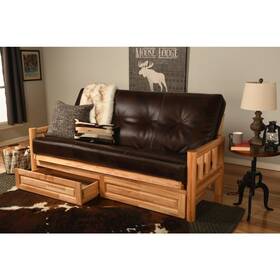 Kodiak 022228638636 Lodge Frame-natural Finish-oregon Trail Java Mattress-storage Drawers Kodiak 022228638636 Lodge Frame-natural Finish-oregon Trail Java Mattress-storage Drawers