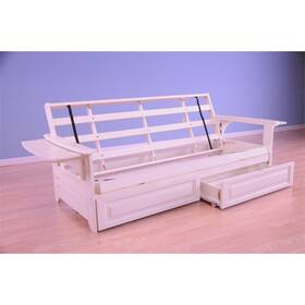 Kodiak 700598294873 Phoenix Frame-antique White Finish-storage Drawers