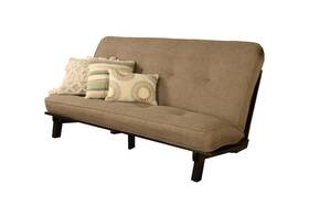 F1md2 Kodiak Carson - Solid Plantation Pine Futon Frame With 7 Inch Suede Mattress