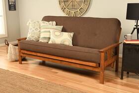 Kodiak Furniture 022228619031 Monterey Futon With Linen Fabric Mattress In Barbados/brown Kodiak Furniture 022228619031 Monterey Futon With Linen Fabric Mattress In Barbados/brown