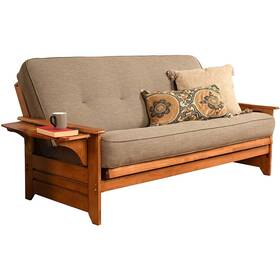 Kodiak Furniture 022228622079 Phoenix Futon Set Full Linen Stone
