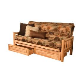 Kflddcanlf5md4 Kodiak Lodge Frame-natural Finish-canadian Mattress-storage Drawers Kflddcanlf5md4 Kodiak Lodge Frame-natural Finish-canadian Mattress-storage Drawers