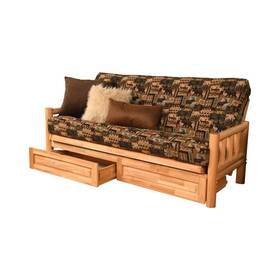 Kflddpcablf5md4 Kodiak Lodge Frame-natural Finish-peters Cabin Mattress-storage Drawers Kflddpcablf5md4 Kodiak Lodge Frame-natural Finish-peters Cabin Mattress-storage Drawers