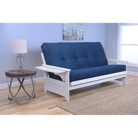 Kodiak Kfphawsnavylf5md3 Phoenix Frame-antique White Finish-suede Navy Mattress