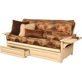 Kodiak Kfphdawcanlf5md4 Phoenix Frame/antique White Finish/canadian Mattress/storage Drawers
