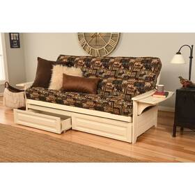 Kodiak Kfphdawpcablf5md4 Phoenix Frame-antique White Finish-peters Cabin Mattress-storage Drawers