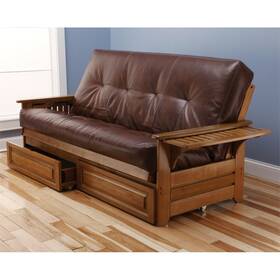 Kfphdbbotslf5md4 Kodiak Phoenix Frame-barbados Finish-oregon Trail Saddle Mattress-storage Drawers