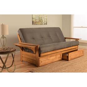 Kfphdbtsgrylf5md4 Kodiak Phoenix Frame-butternut Finish-suede Gray Mattress-storage Drawers Kfphdbtsgrylf5md4 Kodiak Phoenix Frame-butternut Finish-suede Gray Mattress-storage Drawers