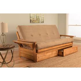 Kfphdbtspeatlf5md4 Kodiak Phoenix Frame-butternut Finish-suede Peat Mattress-storage Drawers Kfphdbtspeatlf5md4 Kodiak Phoenix Frame-butternut Finish-suede Peat Mattress-storage Drawers