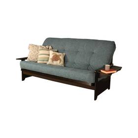 Kfphdeplaqulf5md4 Kodiak Phoenix Frame-espresso Finish-linen Aqua Mattress-storage Drawers