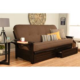 Kodiak Kfphdeplcoclf5md4 Phoenix Frame-espresso Finish-linen Cocoa Mattress-storage Drawers