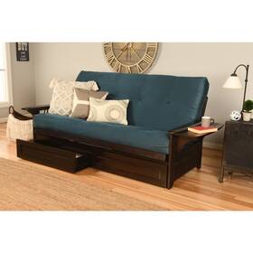 Kodiak Kfphdepsnavylf5md4 Phoenix Frame-espresso Finish-suede Navy Mattress-storage Drawers