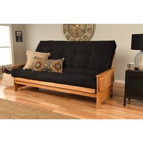 Kfqphbtsblklf5md3 Kodiak Phoenix Frame/queen/butternut Finish/suede Black Mattress