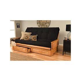 Kfqphdbtsblklf5md4 Kodiak Phoenix Frame Queen-butternut Finish-suede Black Mattress-storage Drawers Kfqphdbtsblklf5md4 Kodiak Phoenix Frame Queen-butternut Finish-suede Black Mattress-storage Drawers
