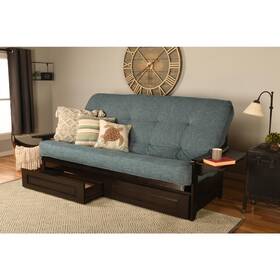 Kfqphdeplaqulf5md4 Kodiak Phoenix Frame Queen-espresso Finish-linen Aqua Mattress-storage Drawers Kfqphdeplaqulf5md4 Kodiak Phoenix Frame Queen-espresso Finish-linen Aqua Mattress-storage Drawers