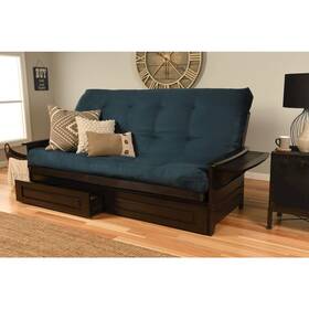 Kfqphdepsnavylf5md4 Kodiak Phoenix Frame Queen-espresso Finish-suede Navy Mattress-storage Drawers Kfqphdepsnavylf5md4 Kodiak Phoenix Frame Queen-espresso Finish-suede Navy Mattress-storage Drawers