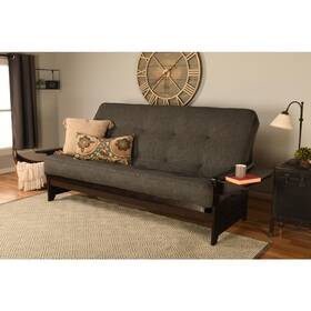 Kfqpheplchalf5md3 Kodiak Phoenix Frame Queen-espresso Finish-linen Charcoal Mattress Kfqpheplchalf5md3 Kodiak Phoenix Frame Queen-espresso Finish-linen Charcoal Mattress