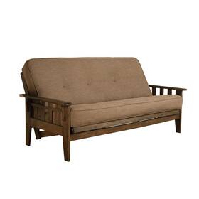 Kftsrwmlstnlf6md3 Kodiak Tucson Frame-rustic Walnut Finish-linen Stone Mattress Kftsrwmlstnlf6md3 Kodiak Tucson Frame-rustic Walnut Finish-linen Stone Mattress