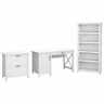 Kws009wt Bush Furniture Key West Computer Desk With Drawer 042976107529
